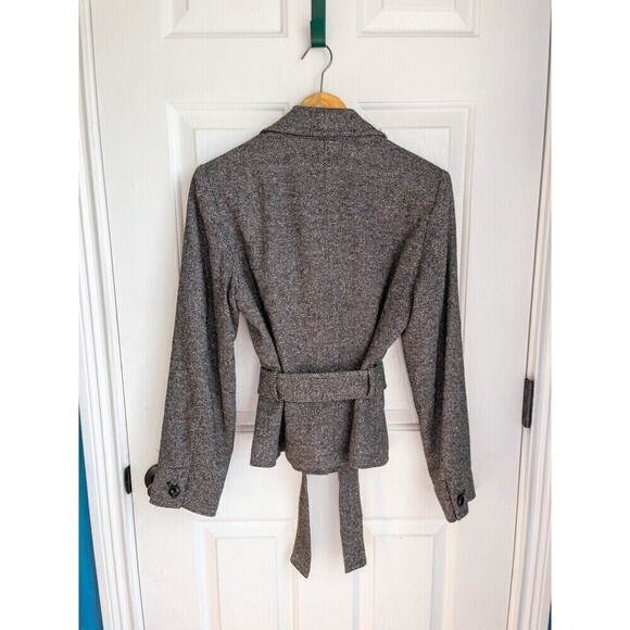 Jones New York Signature Petite Wool and Nylon Belted Blazer size 10P - Picture 6 of 6